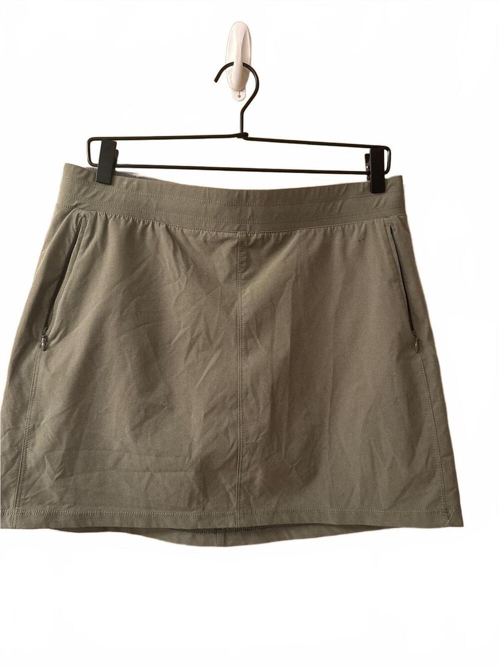 Kuhl Women's Khaki Outdoor Skort with Zip Pockets Size M